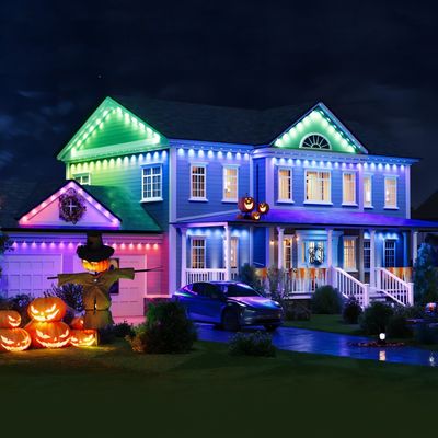 明るい48W RGBIC CCT スマート エーブ 屋外灯 結婚式 クリスマス 誕生日 PC ABS ハウジング 90°